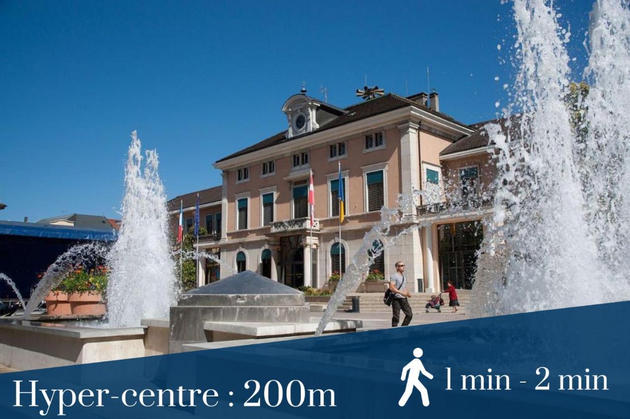 Homey La Coloc Du 40 - Colocation Haut De Gamme De 4 Uniques Et Privees - Proche Transports En Commun - Aux Portes De Geneve Gasthuis *